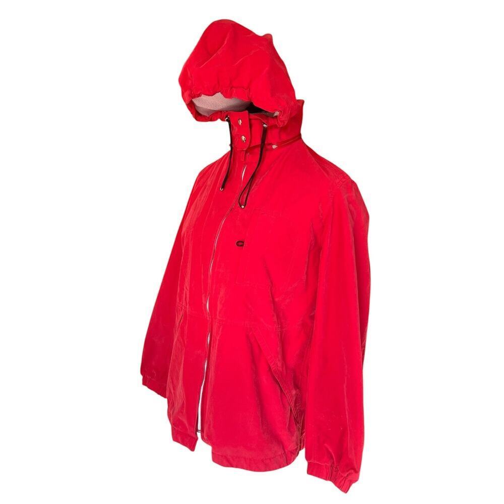 Giacca Sport fuchsia windbreaker and rain coat. Removeable hood, zip up size M - Picture 3 of 9